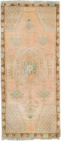 El Dokuma Vintage Halı - 44 cm x 100 cm