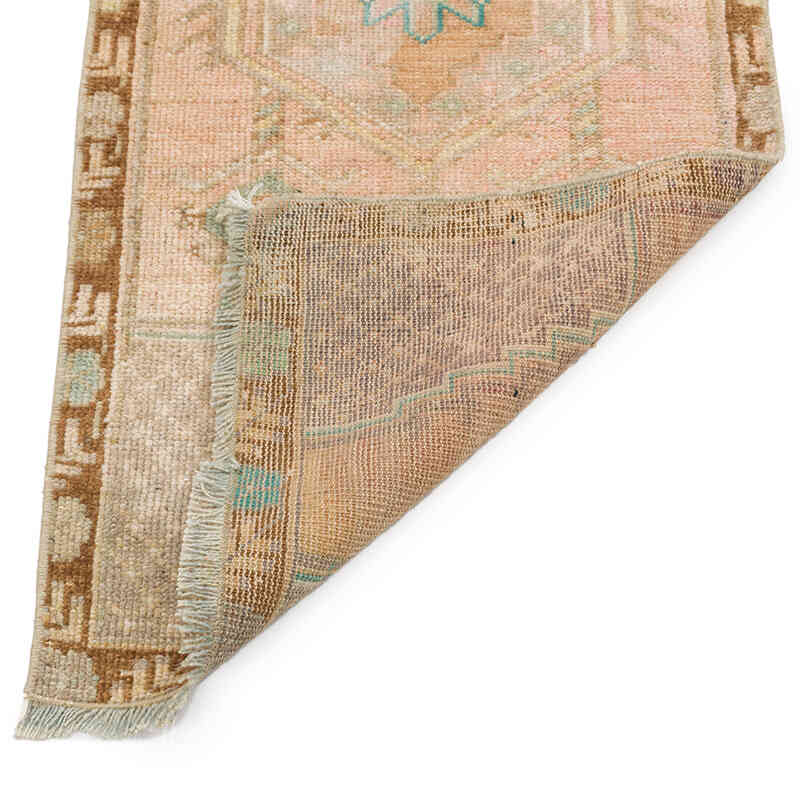 Alfombra Vintage Turca Anudada a Mano - 44 cm x 100 cm - K0074851