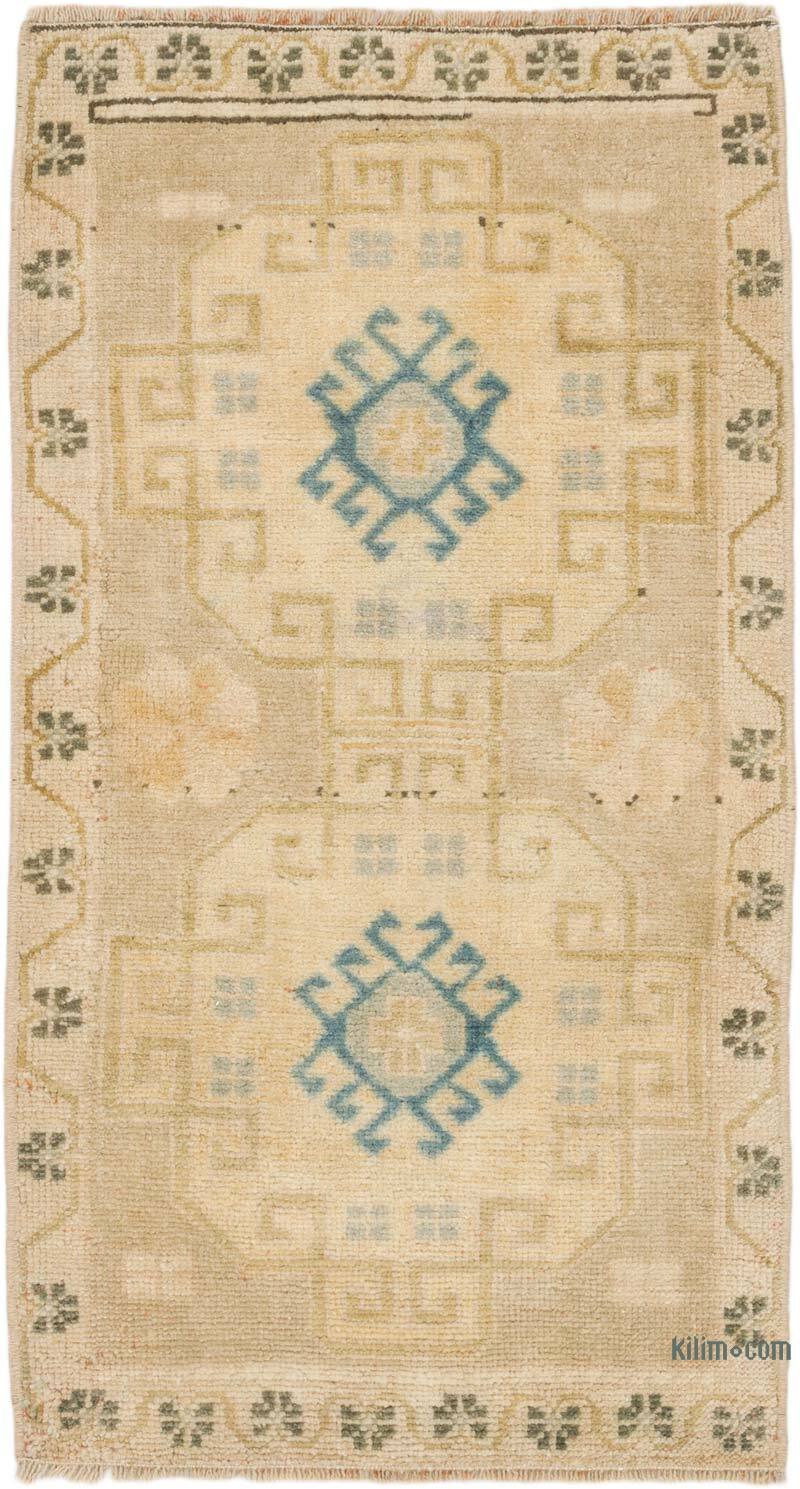 Vintage Turkish Hand-Knotted Rug - 1' 8" x 3'  (20" x 36") - K0074855