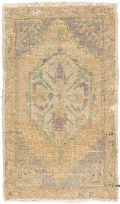 Vintage Turkish Hand-Knotted Rug - 1' 11" x 3' 1" (23" x 37")