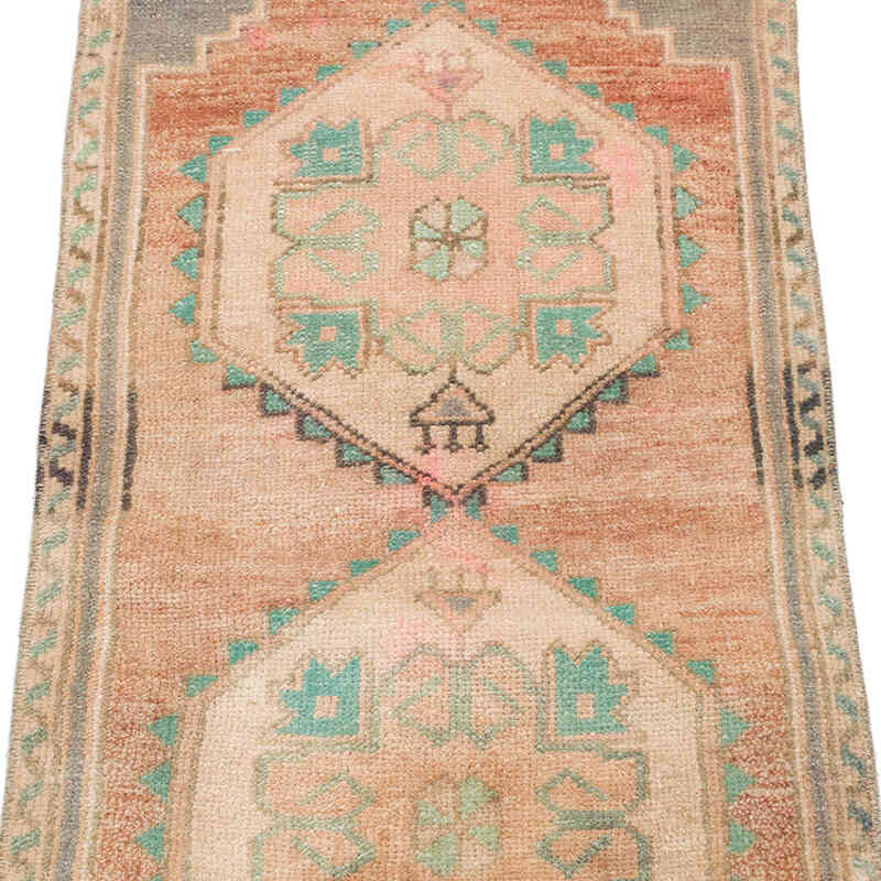 Vintage Turkish Hand-Knotted Rug - 1' 7" x 3' 11" (19" x 47") - K0074860