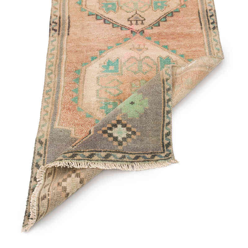 Vintage Turkish Hand-Knotted Rug - 1' 7" x 3' 11" (19" x 47") - K0074860