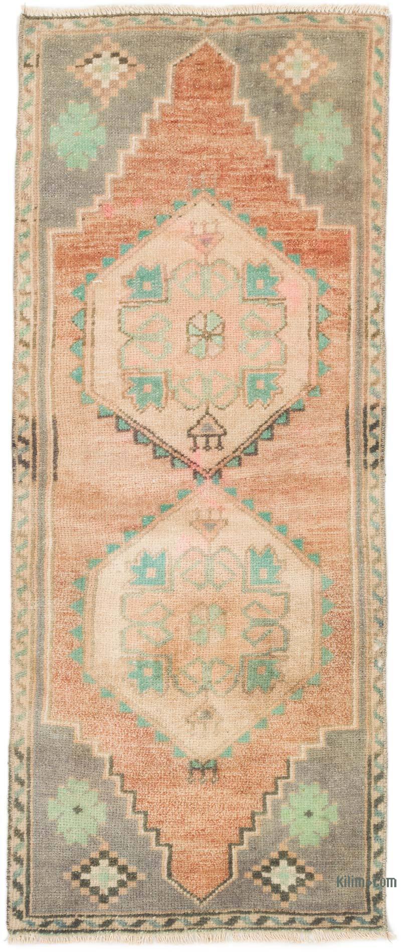 Vintage Turkish Hand-Knotted Rug - 1' 7" x 3' 11" (19" x 47") - K0074860