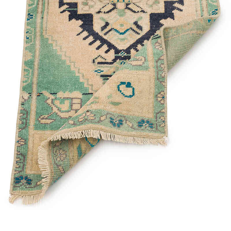 El Dokuma Vintage Halı - 45 cm x 106 cm - K0074862