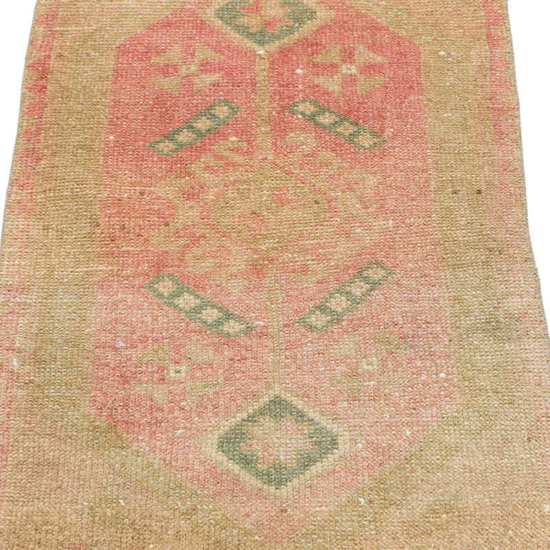 Vintage Turkish Hand-Knotted Rug - 1' 7" x 3'  (19" x 36") - K0074867