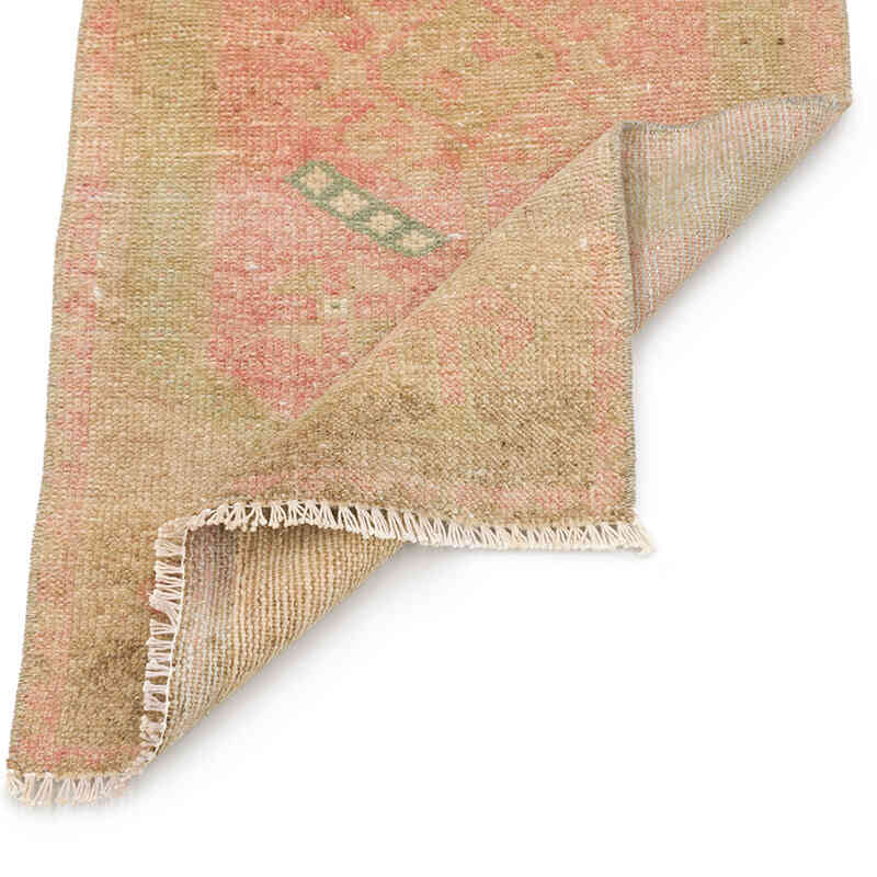 Vintage Turkish Hand-Knotted Rug - 1' 7" x 3'  (19" x 36") - K0074867