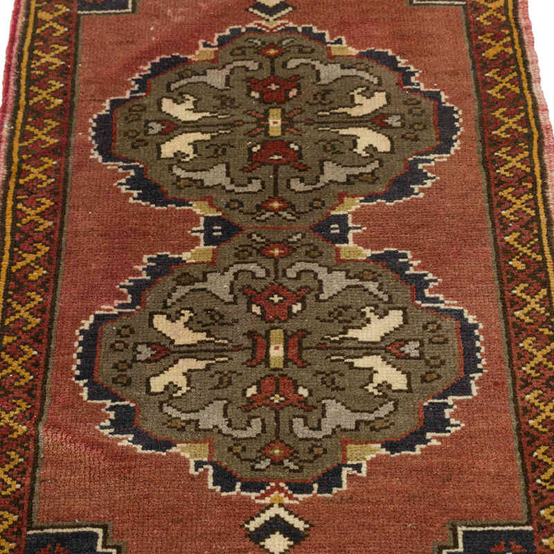 Alfombra Vintage Turca Anudada a Mano - 51 cm x 106 cm - K0074869