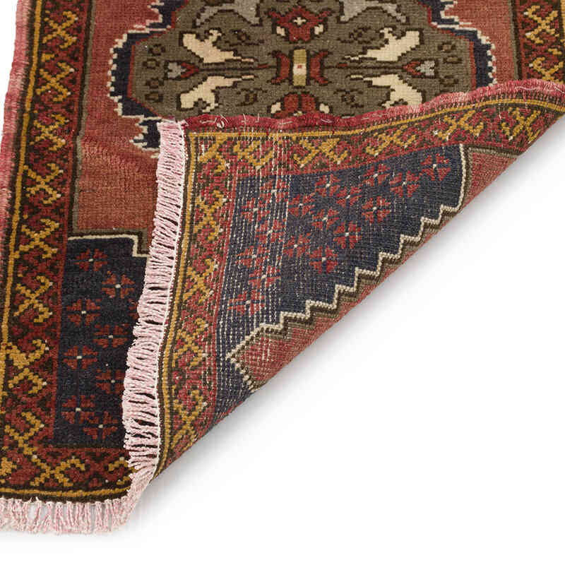 Alfombra Vintage Turca Anudada a Mano - 51 cm x 106 cm - K0074869