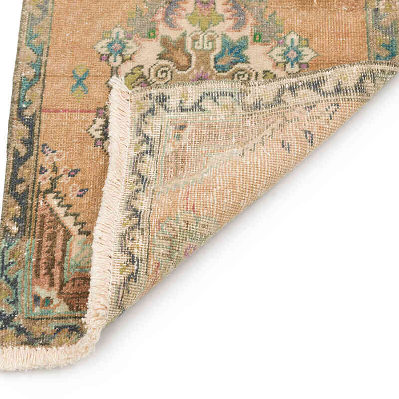 Alfombra Vintage Turca Anudada a Mano - 47 cm x 104 cm - K0074870