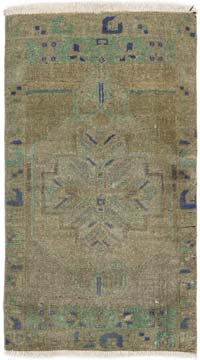 El Dokuma Vintage Halı - 52 cm x 90 cm