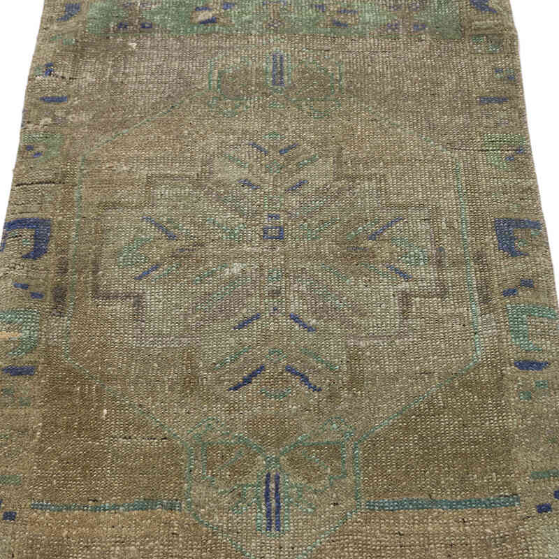 Alfombra Vintage Turca Anudada a Mano - 52 cm x 90 cm - K0074871