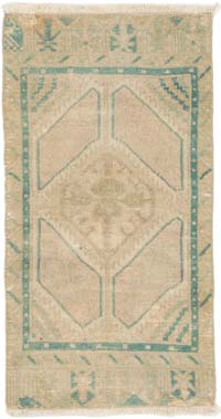 El Dokuma Vintage Halı - 47 cm x 90 cm