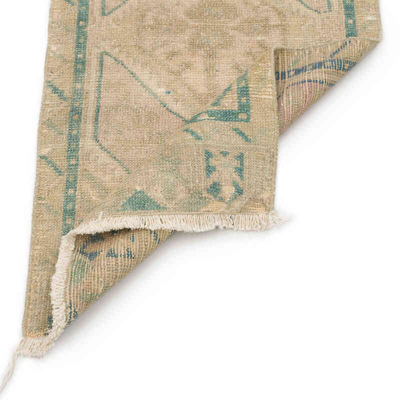 El Dokuma Vintage Halı - 47 cm x 90 cm - K0074875