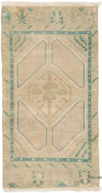 Alfombra Vintage Turca Anudada a Mano - 47 cm x 90 cm