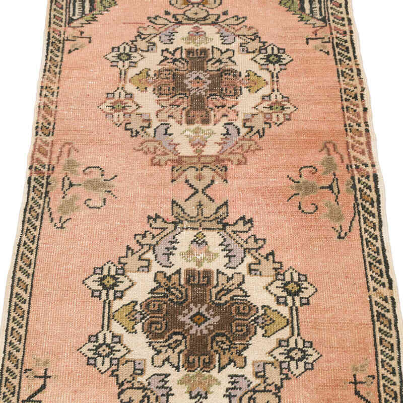 Alfombra Vintage Turca Anudada a Mano - 51 cm x 96 cm - K0074879