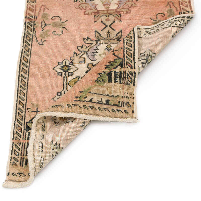Alfombra Vintage Turca Anudada a Mano - 51 cm x 96 cm - K0074879