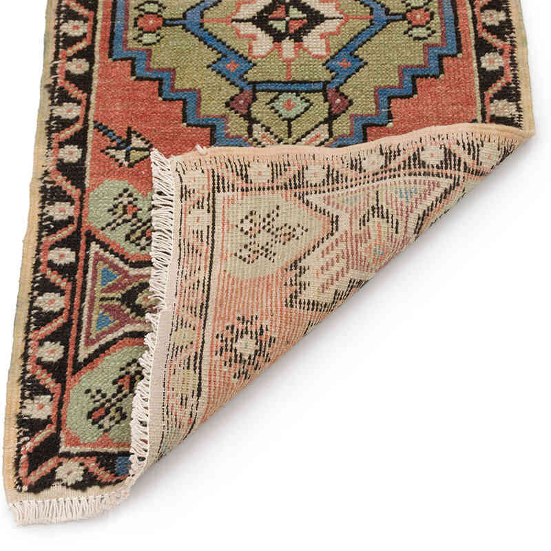 Vintage Turkish Hand-Knotted Rug - 1' 7" x 3' 3" (19" x 39") - K0074880