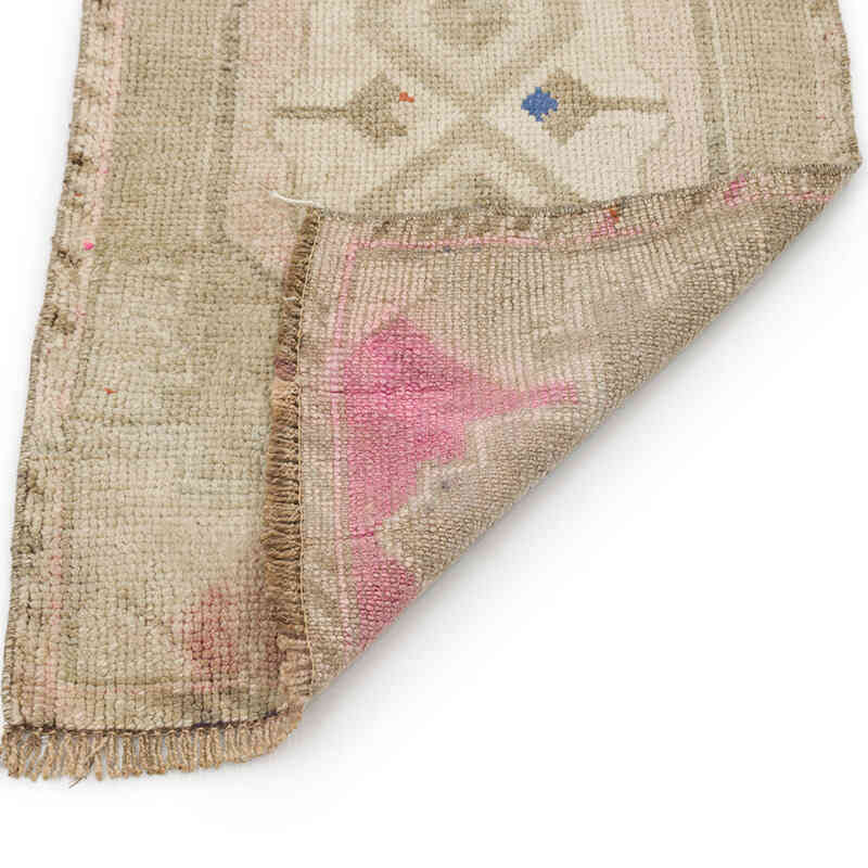 Alfombra Vintage Turca Anudada a Mano - 49 cm x 89 cm - K0074881