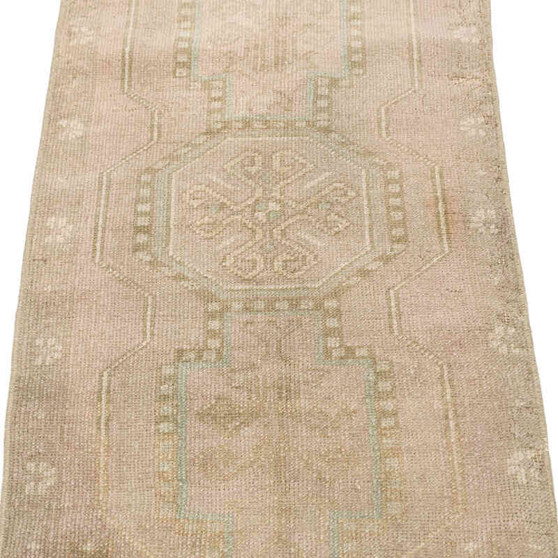 Alfombra Vintage Turca Anudada a Mano - 46 cm x 101 cm - K0074882