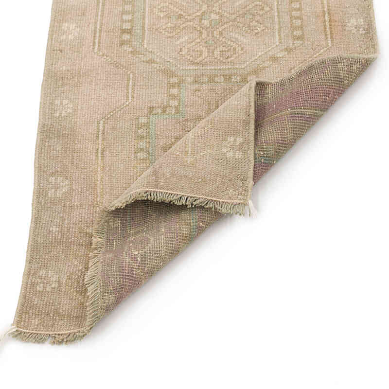 Alfombra Vintage Turca Anudada a Mano - 46 cm x 101 cm - K0074882