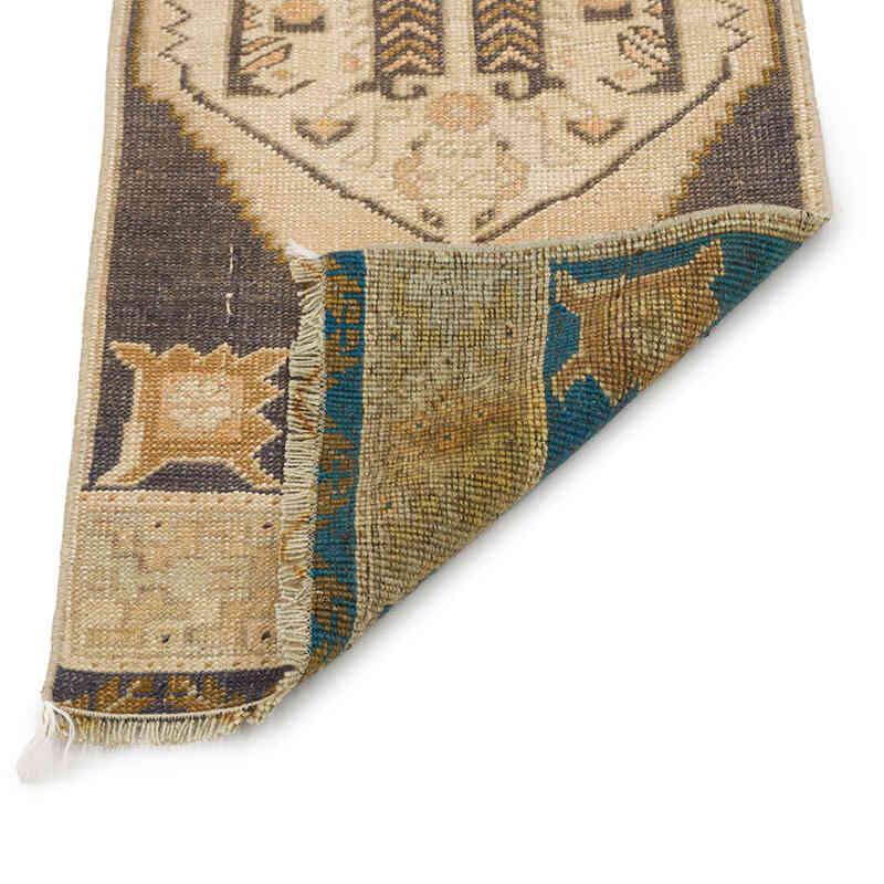 Vintage Turkish Hand-Knotted Rug - 1' 5" x 3' 8" (17" x 44") - K0074883