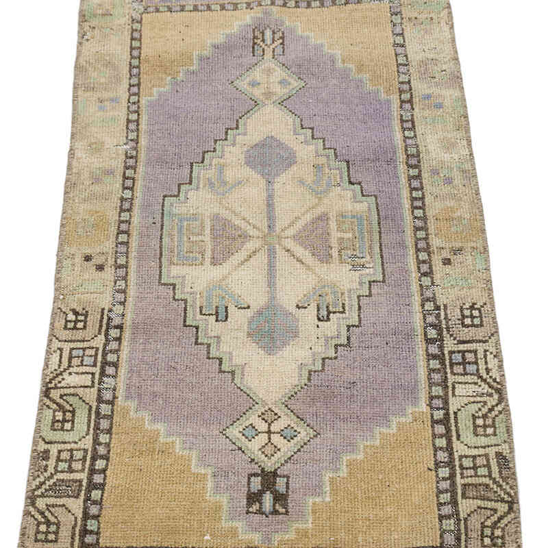 Vintage Turkish Hand-Knotted Rug - 1' 6" x 3' 4" (18" x 40") - K0074886