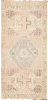 El Dokuma Vintage Halı - 50 cm x 105 cm