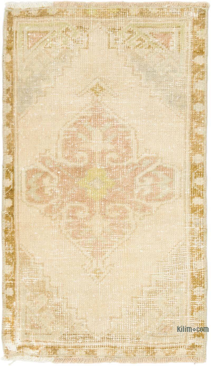 Alfombra Vintage Turca Anudada a Mano - 48 cm x 83 cm - K0074895