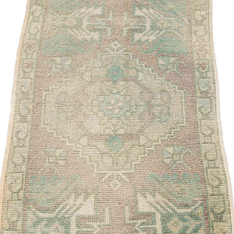 El Dokuma Vintage Halı - 45 cm x 86 cm - K0074896