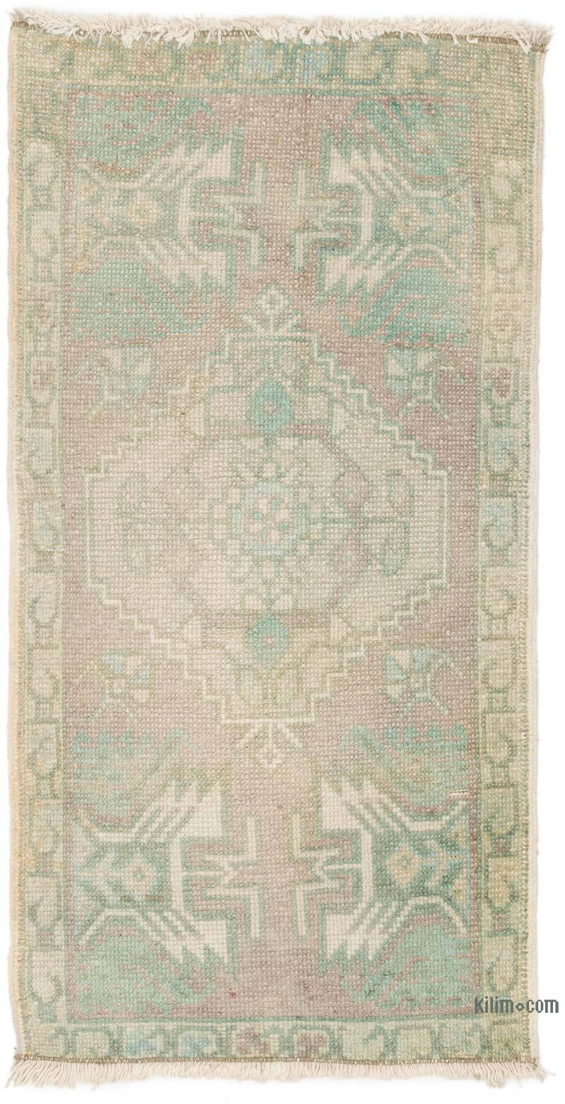 El Dokuma Vintage Halı - 45 cm x 86 cm - K0074896