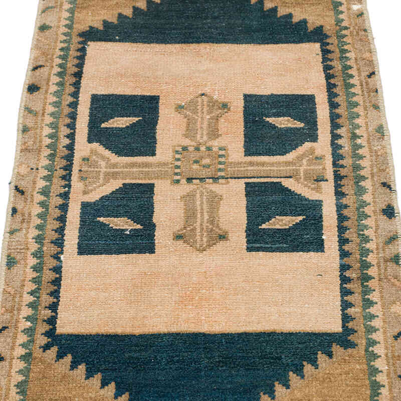 Vintage Turkish Hand-Knotted Rug - 1' 6" x 3' 4" (18" x 40") - K0074903