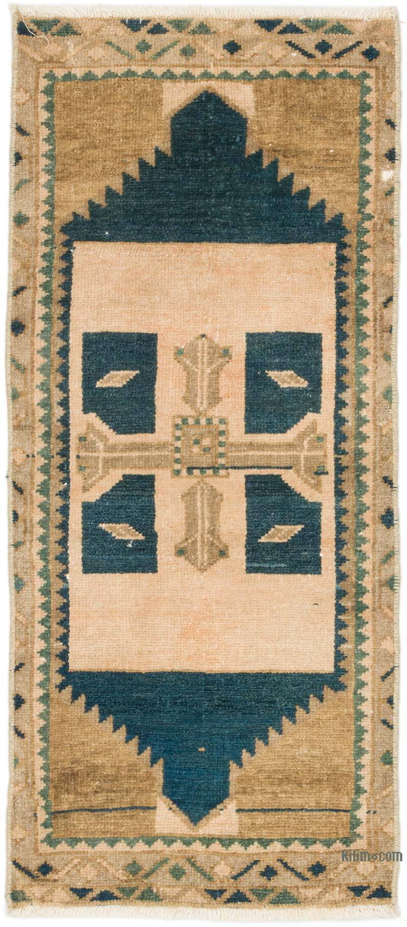 Vintage Turkish Hand-Knotted Rug - 1' 6" x 3' 4" (18" x 40") - K0074903