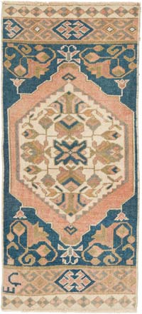 El Dokuma Vintage Halı - 49 cm x 104 cm
