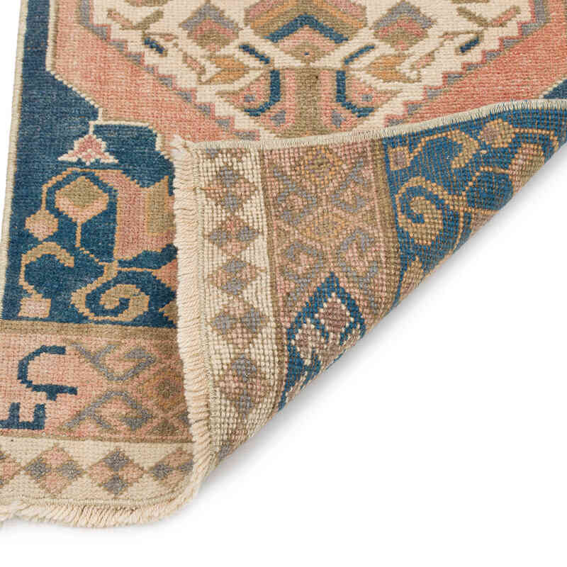 Vintage Turkish Hand-Knotted Rug - 1' 7" x 3' 5" (19" x 41") - K0074904
