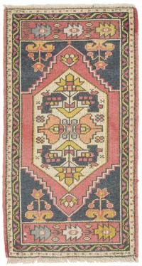 El Dokuma Vintage Halı - 57 cm x 107 cm