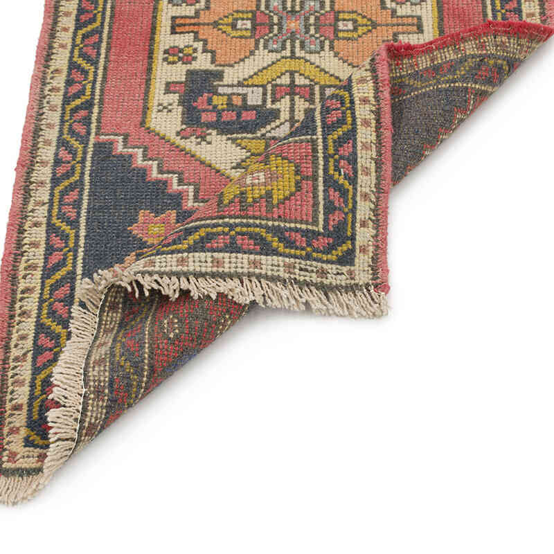 Vintage Turkish Hand-Knotted Rug - 1' 10" x 3' 6" (22" x 42") - K0074905