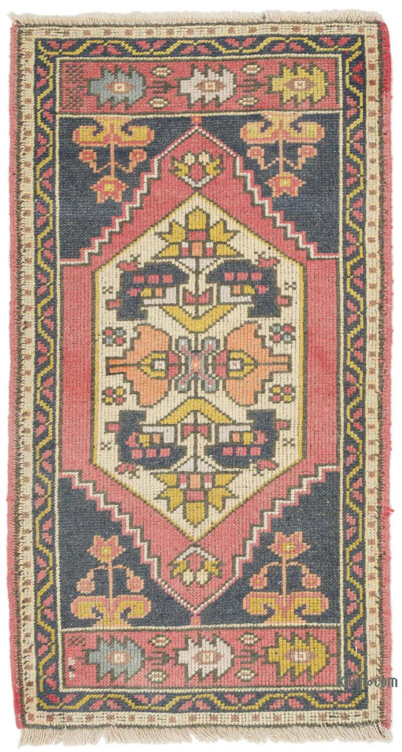 Vintage Turkish Hand-Knotted Rug - 1' 10" x 3' 6" (22" x 42") - K0074905