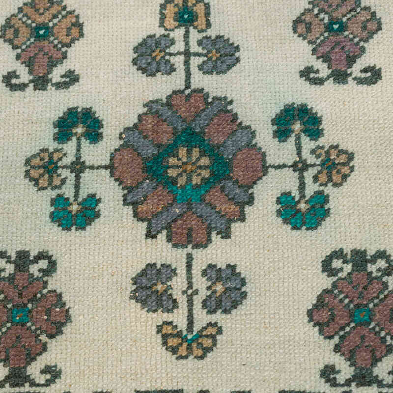 Alfombra Vintage Turca Anudada a Mano - 53 cm x 50 cm - K0074911