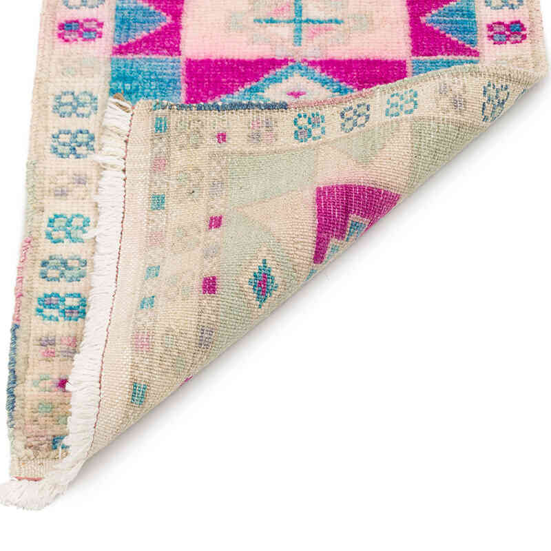 Vintage Turkish Hand-Knotted Rug - 1' 4" x 2' 8" (16" x 32") - K0074912