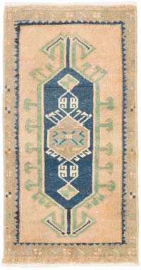 El Dokuma Vintage Halı - 44 cm x 85 cm