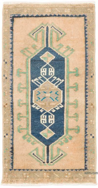 Alfombra Vintage Turca Anudada a Mano - 44 cm x 85 cm