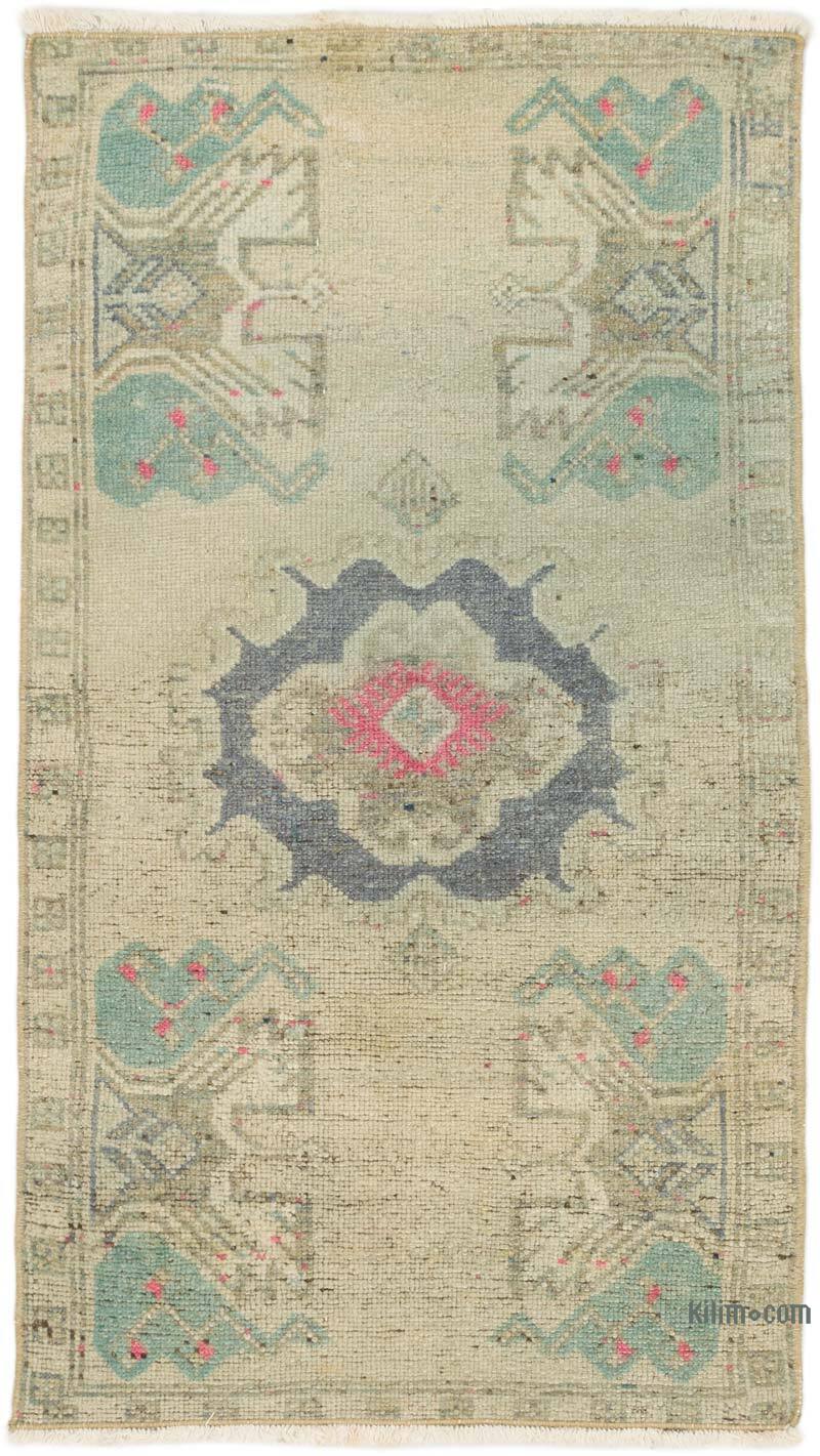 Vintage Turkish Hand-Knotted Rug - 1' 8" x 2' 11" (20" x 35") - K0074918