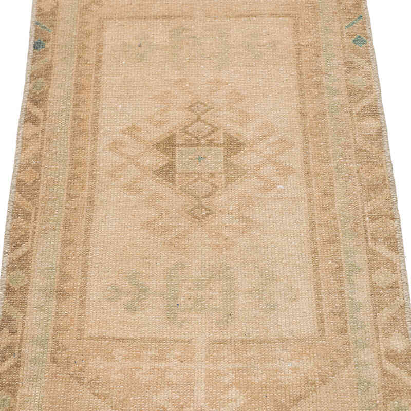 Vintage Turkish Hand-Knotted Rug - 1' 5" x 3' 5" (17" x 41") - K0074919