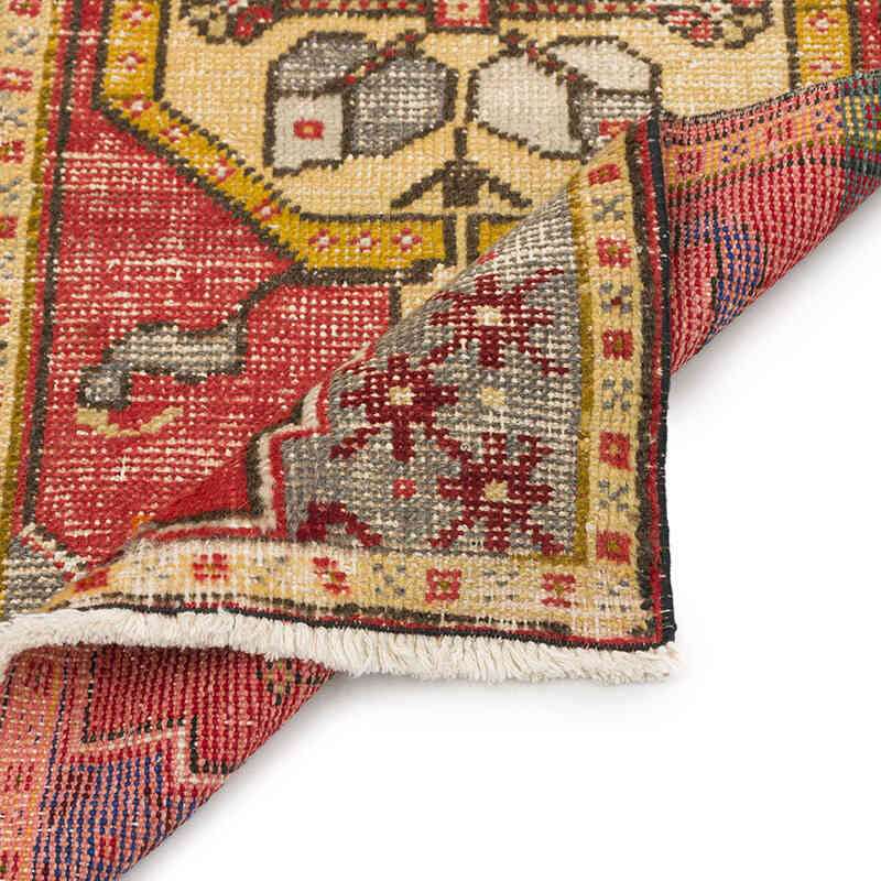 El Dokuma Vintage Halı - 54 cm x 110 cm - K0074922
