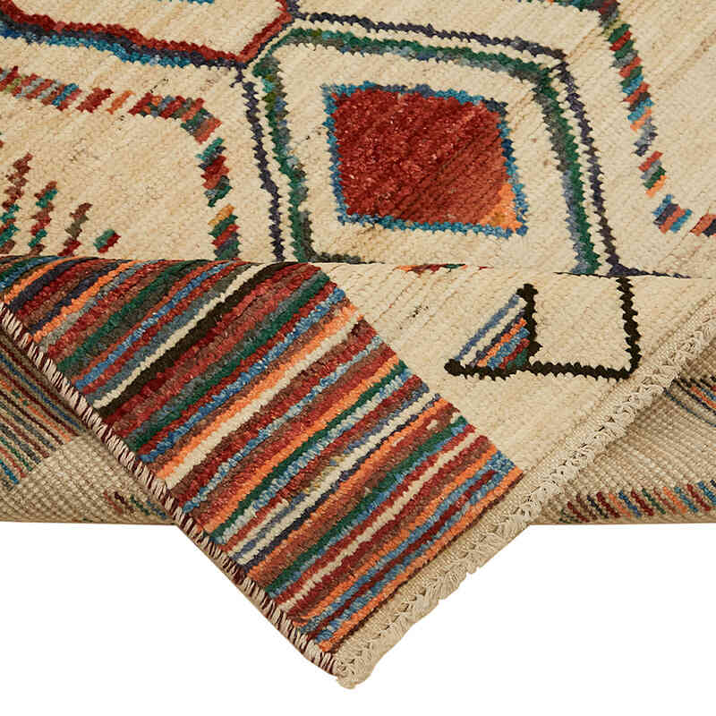 Nueva Alfombra Tejida a Mano de Estilo Marroquí - 201 cm x 291 cm - K0074927