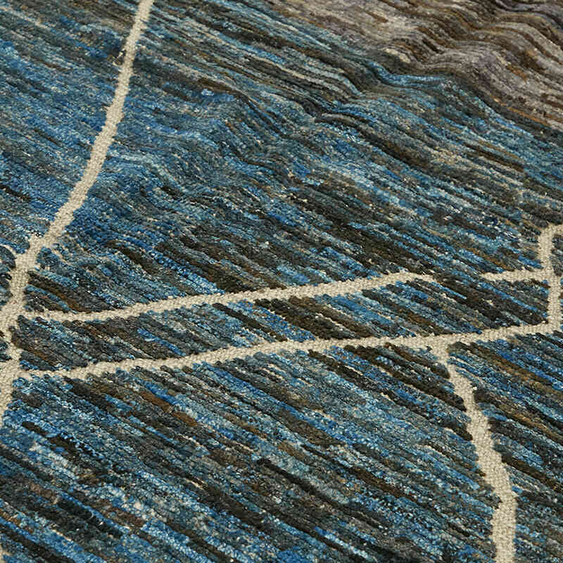New Moroccan Style Hand-Knotted Rug - 9' 2" x 11' 11" (110" x 143") - K0074928