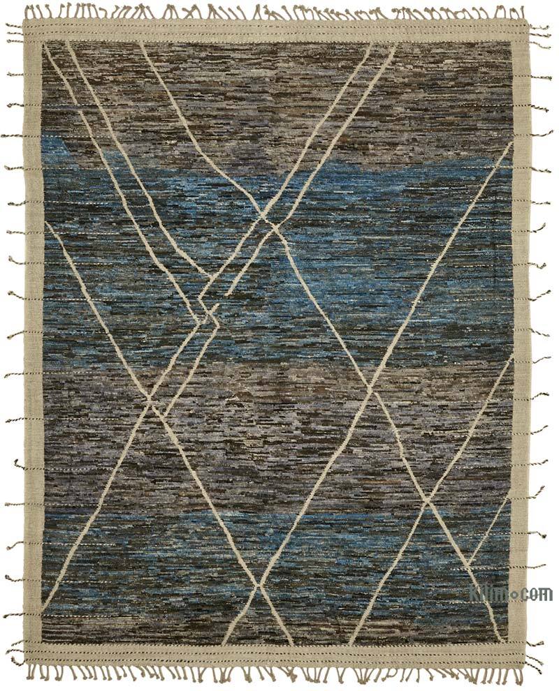 New Moroccan Style Hand-Knotted Rug - 9' 2" x 11' 11" (110" x 143") - K0074928