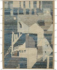 New Moroccan Style Hand-Knotted Rug - 9'  x 12'  (108" x 144")
