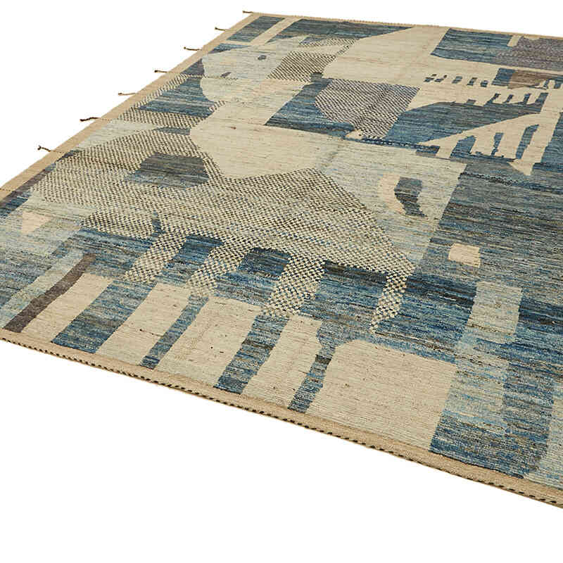 New Moroccan Style Hand-Knotted Rug - 9'  x 12'  (108" x 144") - K0074932