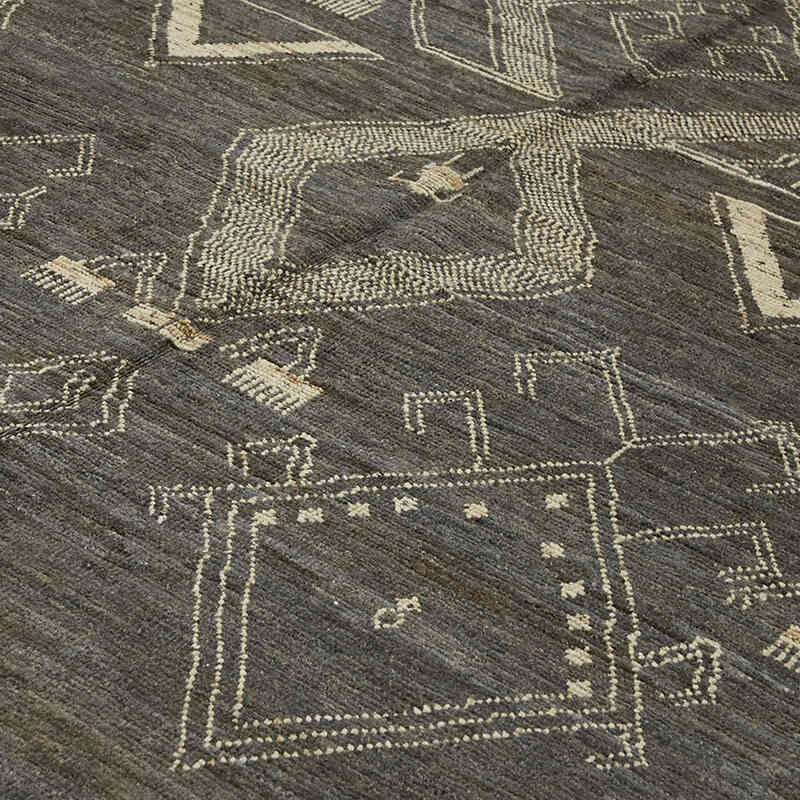 Nueva Alfombra Tejida a Mano de Estilo Marroquí - 283 cm x 370 cm - K0074935